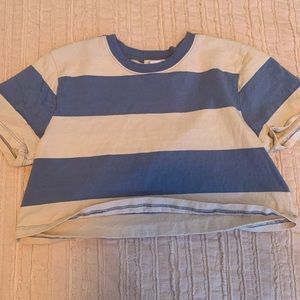 Full Tilt Stripped Crop T-Shirt